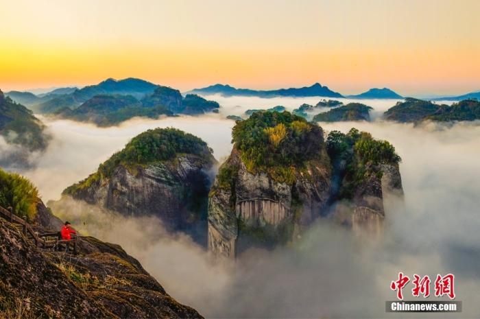 武夷山天游云海。黃海 攝