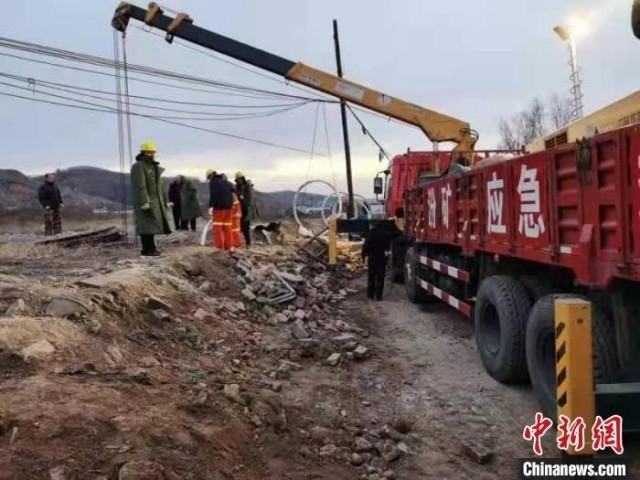 救援現(xiàn)場。 現(xiàn)場工作人員 供圖