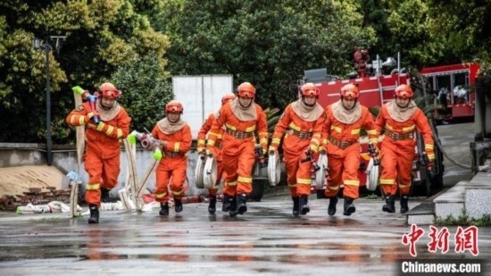 演練現(xiàn)場。瀘州消防供圖