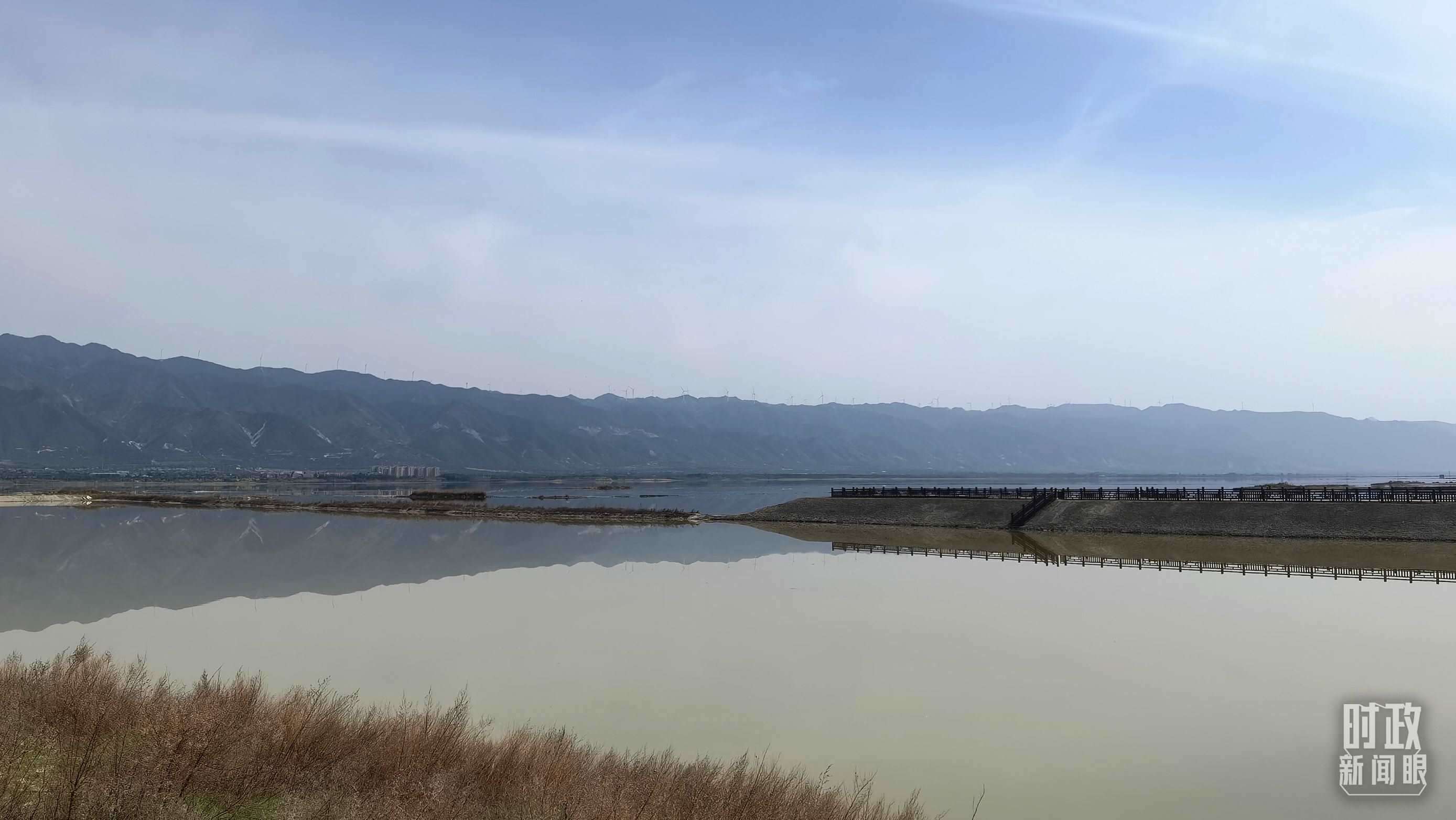 △運城鹽湖。（總臺央視記者馬亞陽拍攝）