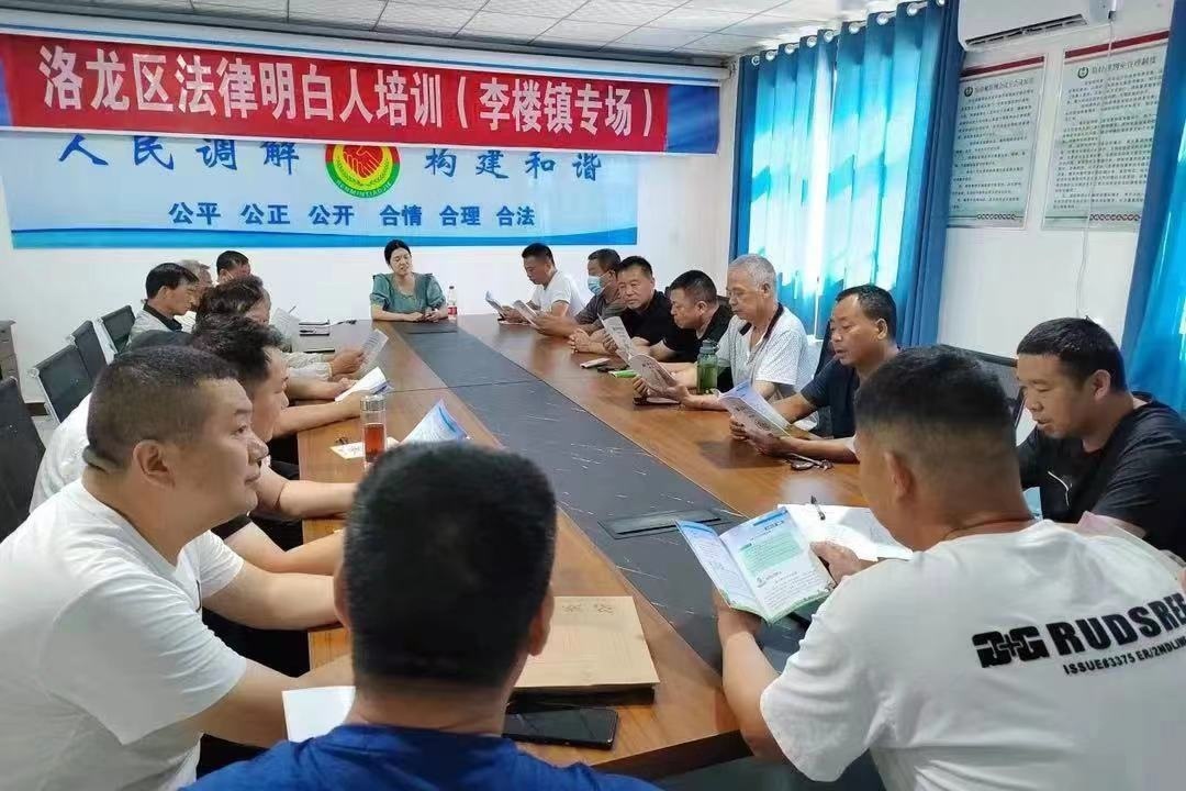河南省洛陽(yáng)市洛龍區(qū)李樓司法所開展《民法典》專題普法講座暨“法律明白人”培訓(xùn)。河南省司法廳供圖