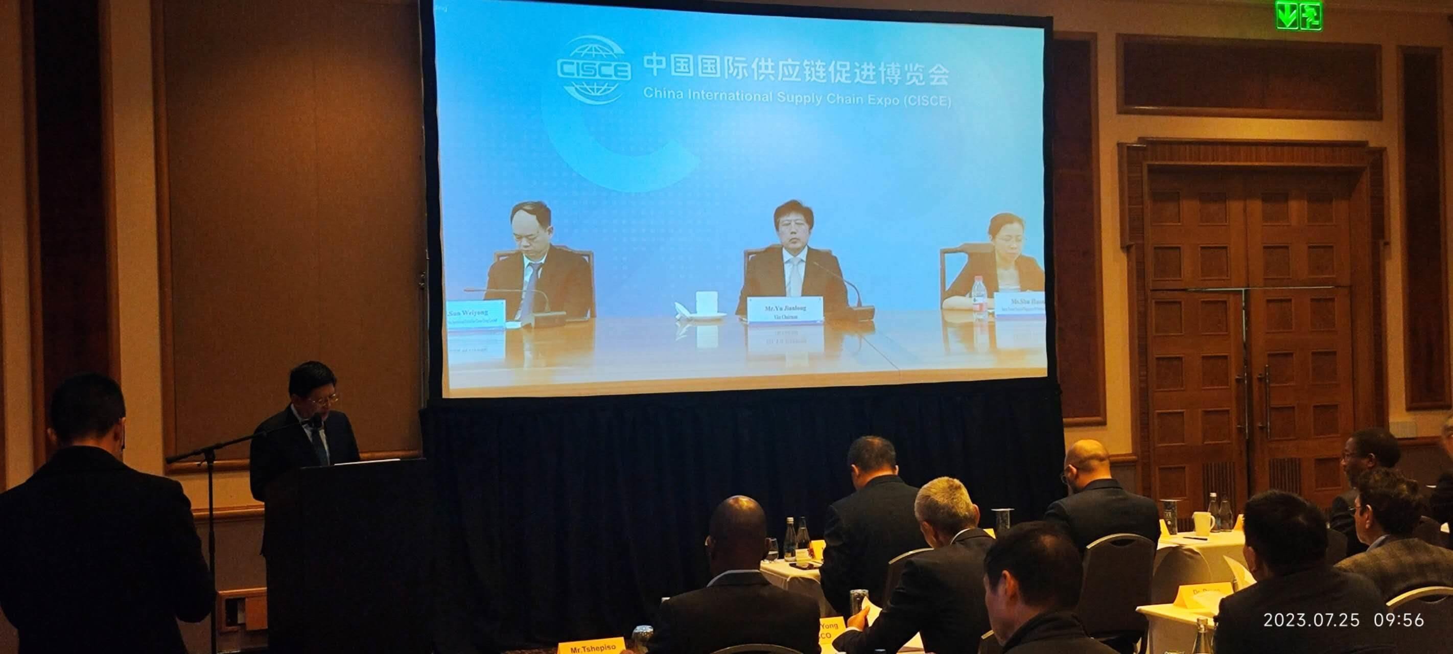 唐中東總領(lǐng)事致辭。圖片來源：貿(mào)促會