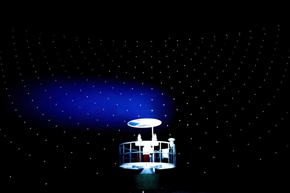 2021年3月29日拍攝的“中國天眼”測量基墩（維護(hù)保養(yǎng)期間拍攝）。新華社記者 歐東衢 攝