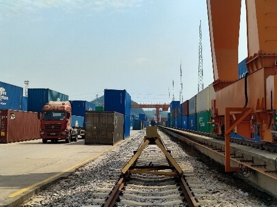 廣州東部公鐵聯(lián)運樞紐（增城西站）。人民網(wǎng) 王雅蝶攝