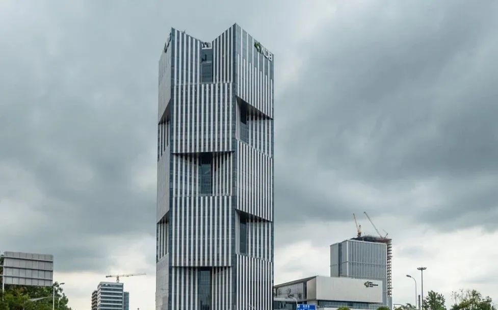 上海浦東新區(qū)，金磚國(guó)家新開發(fā)銀行總部大樓。