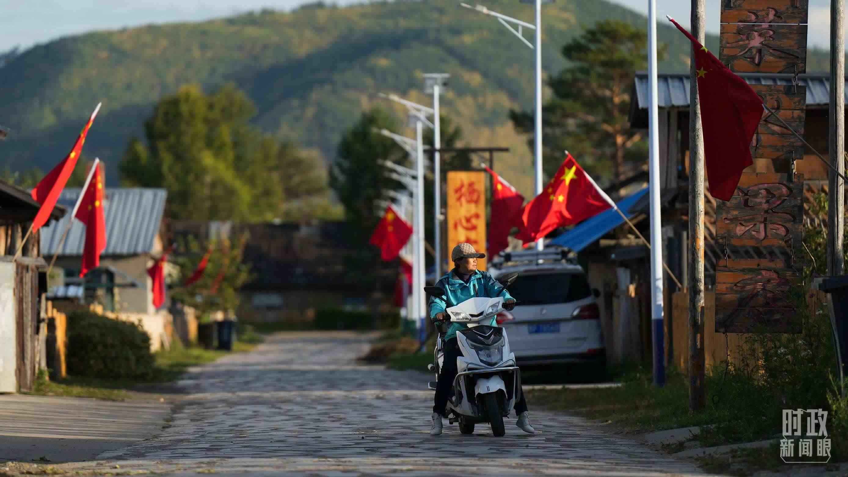 △北極村里民宿眾多。（總臺國廣記者李晉拍攝）