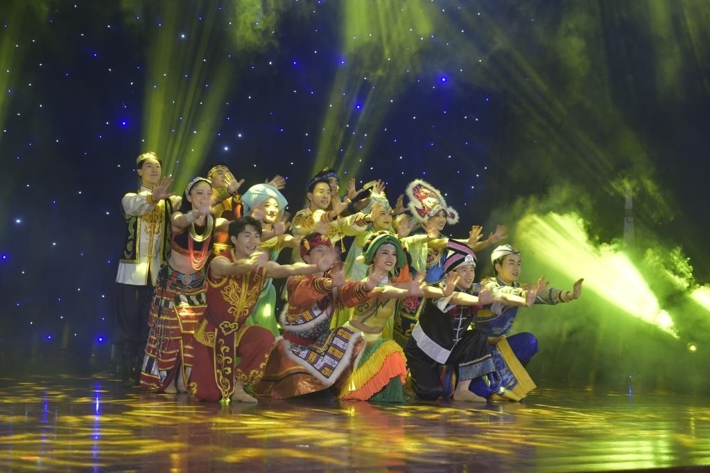 5月27日，演員在柬埔寨金邊真臘歌劇院演出。