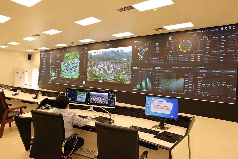 景邁山遺產(chǎn)監(jiān)測(cè)中心。普洱景邁山古茶林保護(hù)管理局供圖