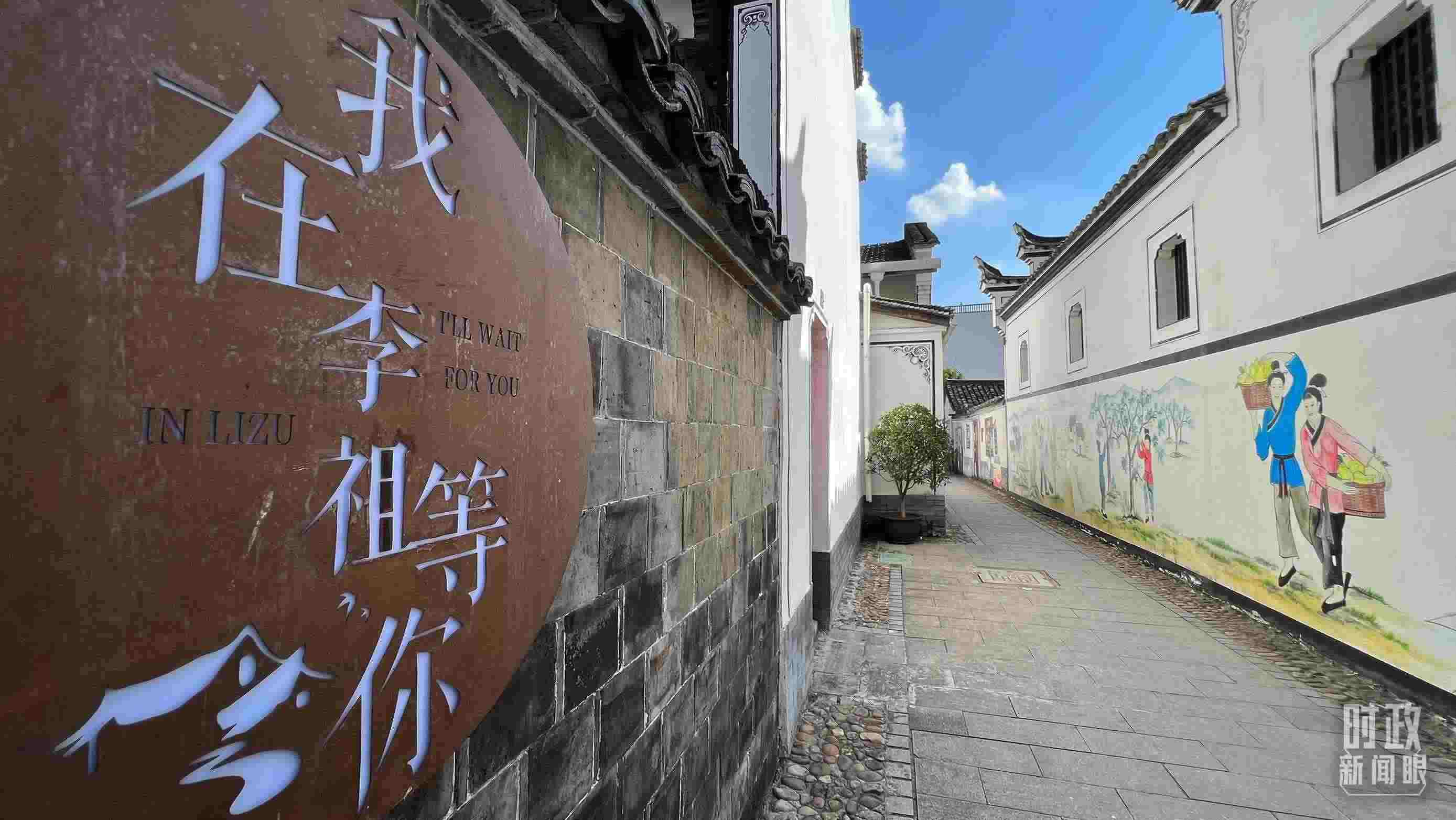 △村內(nèi)干凈整潔的小巷子。（總臺央視記者李煒拍攝）