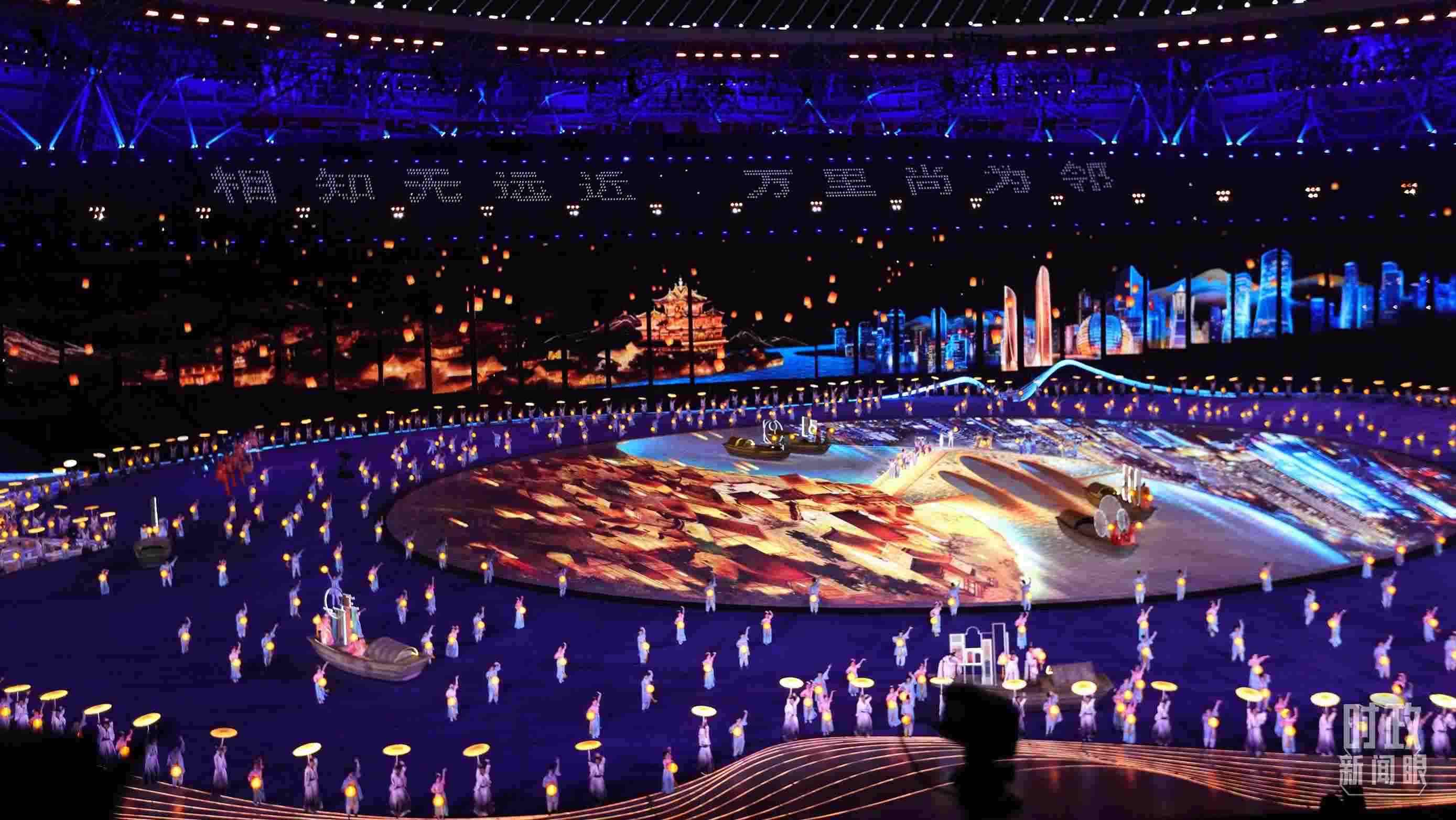 △杭州第19屆亞運會開幕式。（總臺央視記者魏幫軍拍攝）