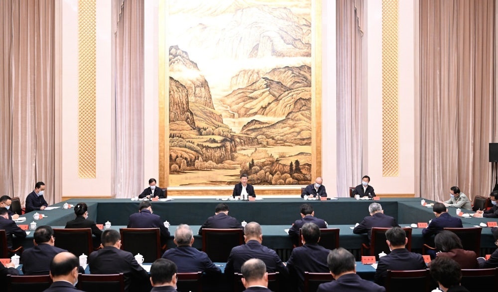  2023年5月17日上午，習(xí)近平在西安聽取陜西省委和省政府工作匯報(bào)并發(fā)表重要講話。