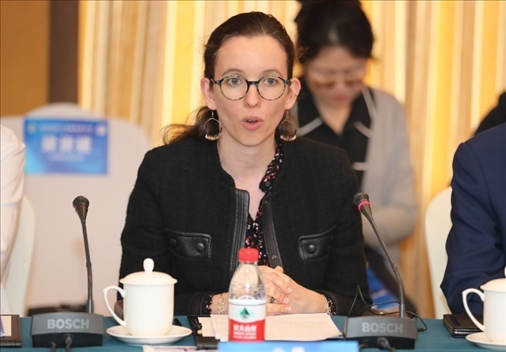 法國(guó)駐華大使館公使銜參贊白美燕致辭。主辦方供圖