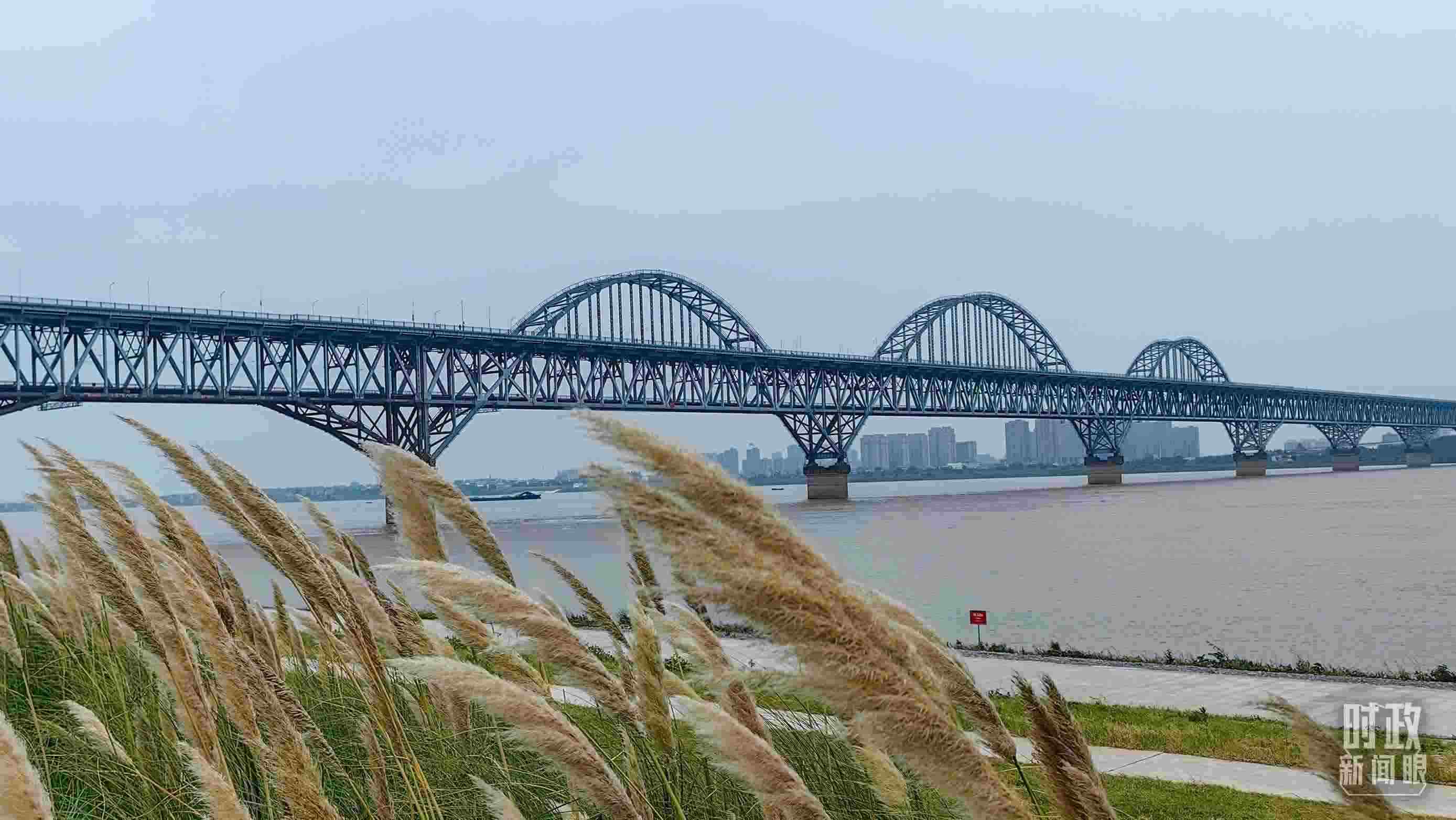 △長江國家文化公園九江城區(qū)段。（總臺央視記者段德文拍攝）