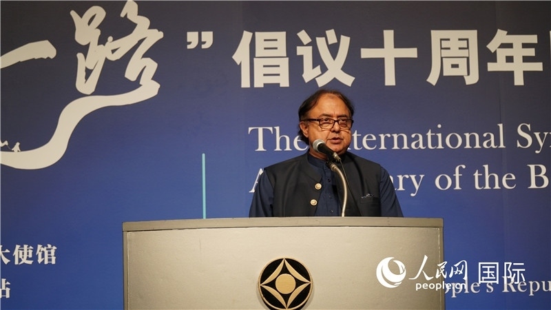 巴基斯坦駐日大使塔拉爾發(fā)言。人民網(wǎng) 蔣曉辰攝