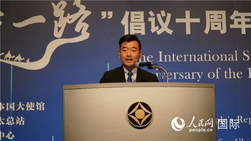 泰中“一帶一路”研究中心主任威倫發(fā)言。人民網(wǎng) 蔣曉辰攝