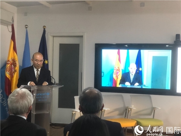 生態(tài)環(huán)境部應(yīng)對氣候變化司一級巡視員孫楨在研討會(huì)上致辭。 人民網(wǎng)記者 趙健攝