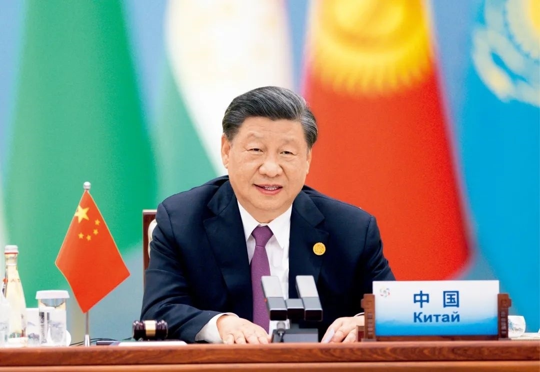 2023年5月19日上午，國家主席習近平在陜西省西安市主持首屆中國—中亞峰會并發(fā)表題為《攜手建設守望相助、共同發(fā)展、普遍安全、世代友好的中國—中亞命運共同體》的主旨講話。圖/ 新華社記者 黃敬文 攝