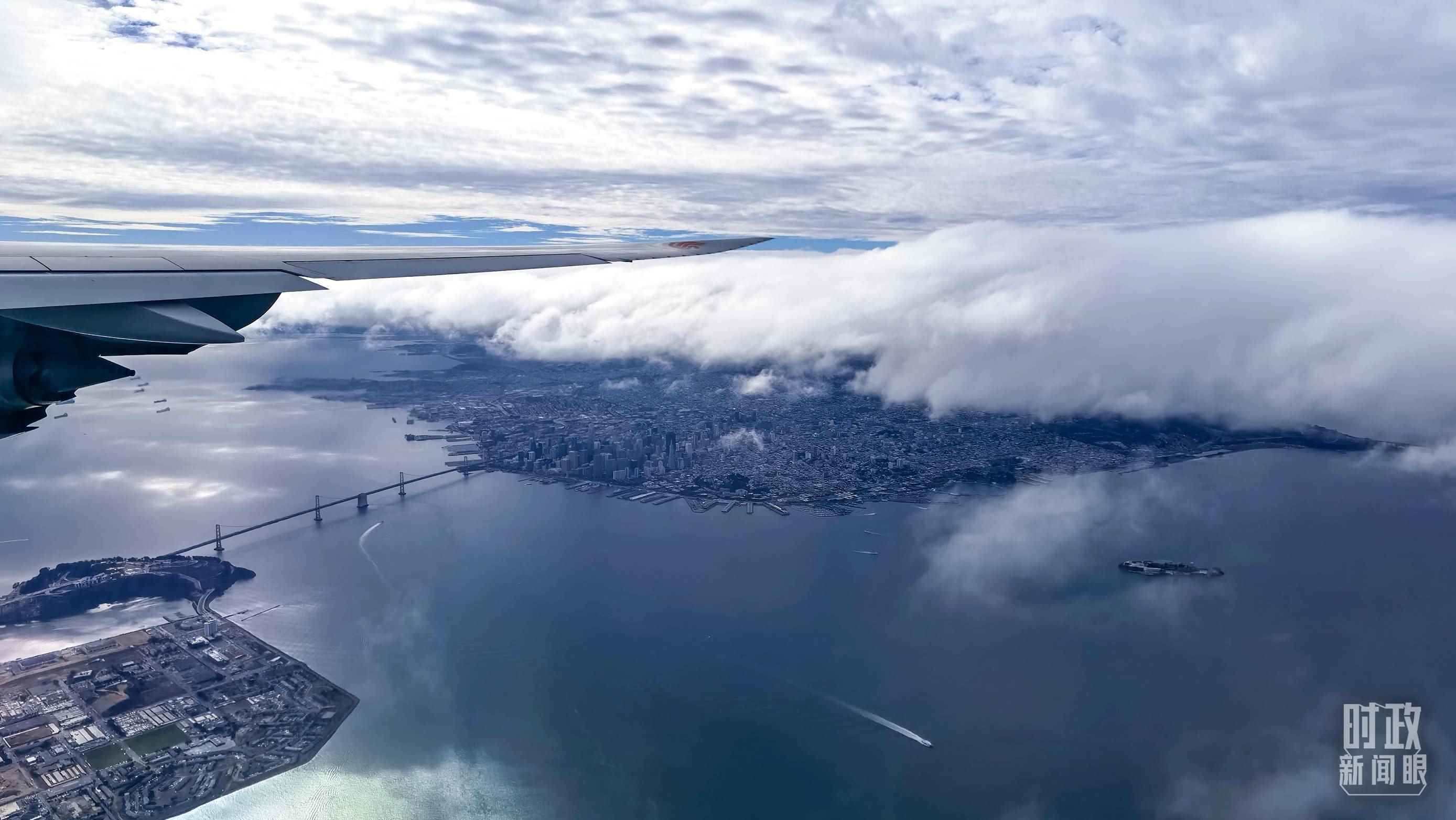 △俯瞰舊金山。（總臺(tái)央視記者馬亞陽拍攝）