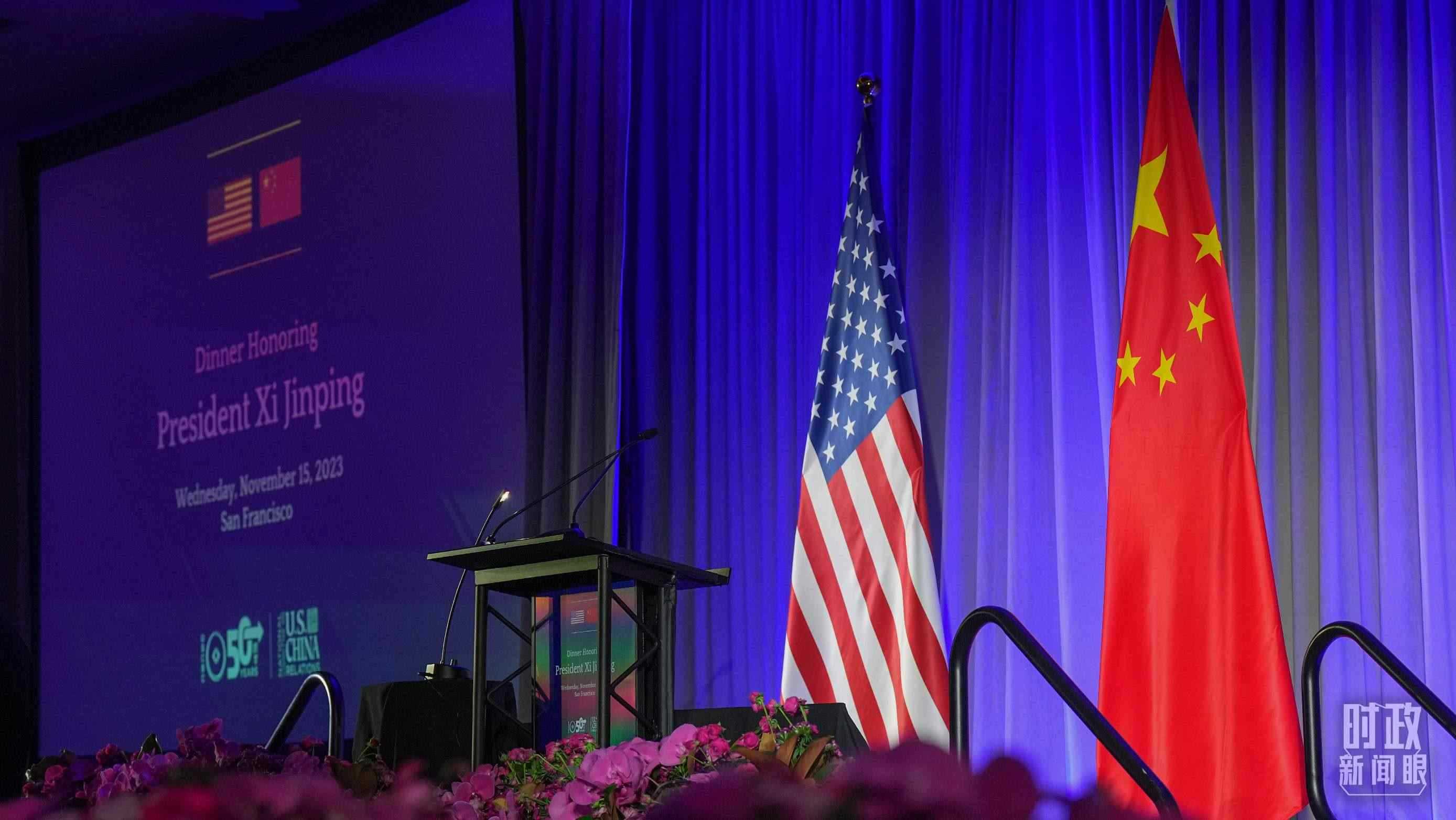 歡迎宴會當(dāng)晚，習(xí)近平在這里發(fā)表演講。（總臺國廣記者李晉拍攝）