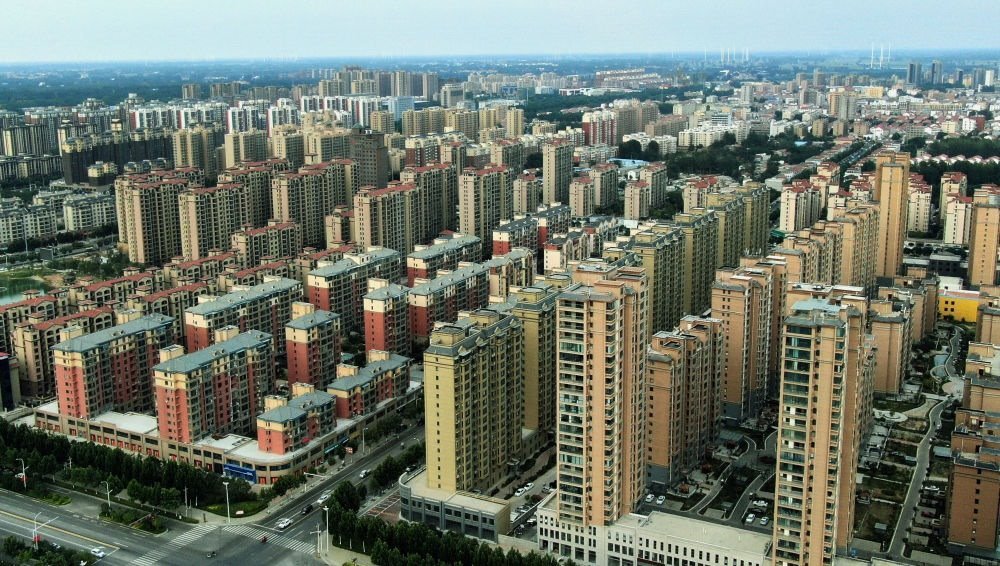 這是2021年6月23日拍攝的蘭考縣縣城（無(wú)人機(jī)照片）。新華社記者 李安 攝