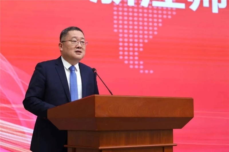 浙江師范大學(xué)黨委書記鄭孟狀致辭。主辦方供圖