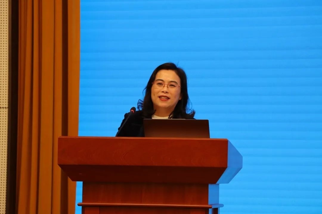 浙江師范大學副校長張建珍致辭。主辦方供圖