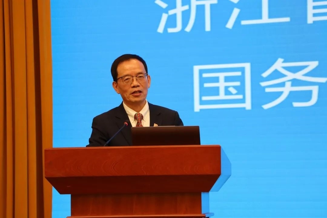 浙江省區(qū)域國別與國際傳播研究智庫聯(lián)盟首席專家、浙江師范大學非洲區(qū)域國別學學部學術(shù)委員會常務(wù)副主任劉鴻武致辭。主辦方供圖