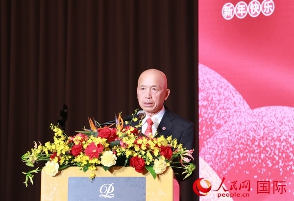 全華聯(lián)理事長賀乃和致辭。人民網(wǎng) 許可攝