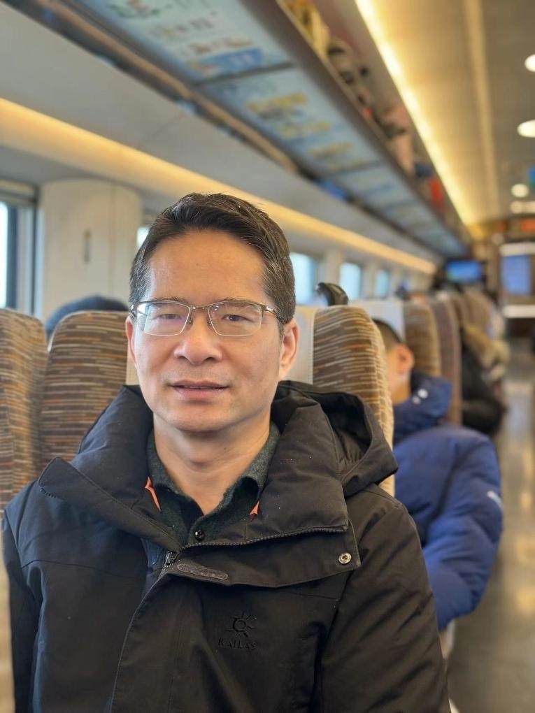 楊萬坤乘坐高鐵往返京津。（采訪對象供圖）