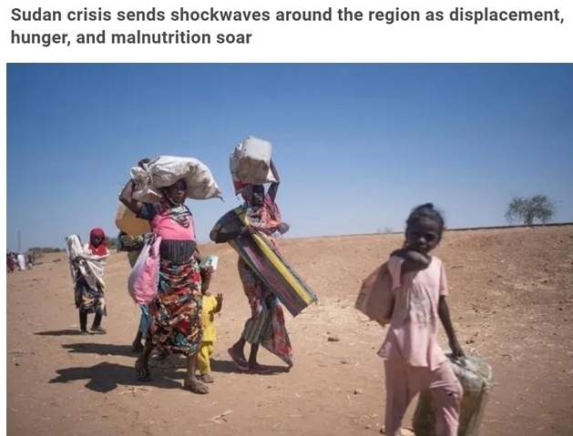 糧食危機、營養(yǎng)不良、霍亂 蘇丹人道主義危機嚴(yán)重