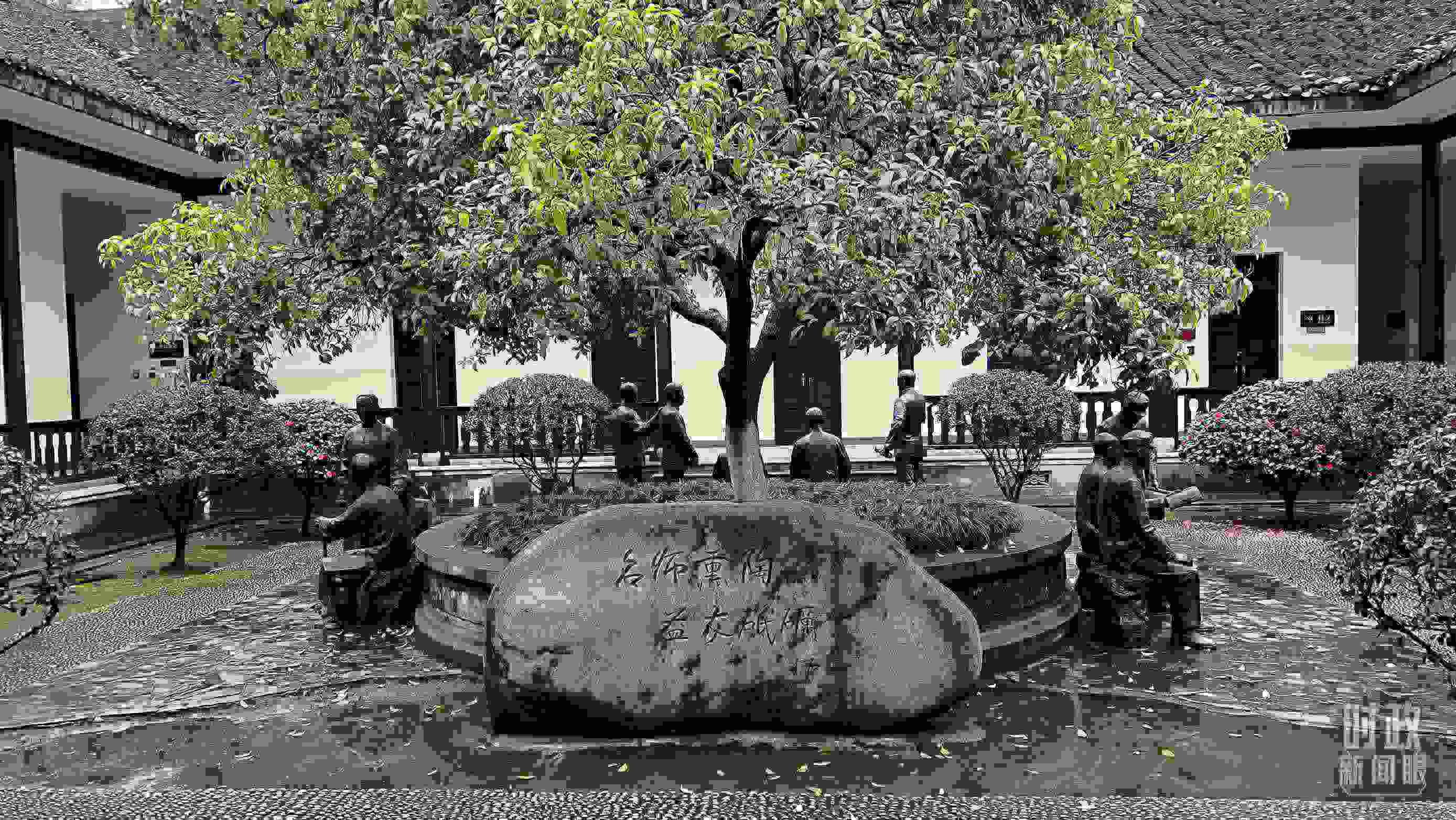 △湖南第一師范學院（城南書院校區(qū)）。（總臺央視記者覃思拍攝）