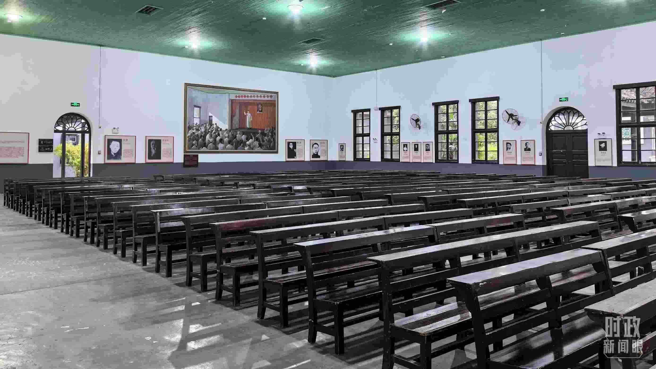 △湖南第一師范學院（城南書院校區(qū)）大禮堂。（總臺央視記者趙化拍攝）