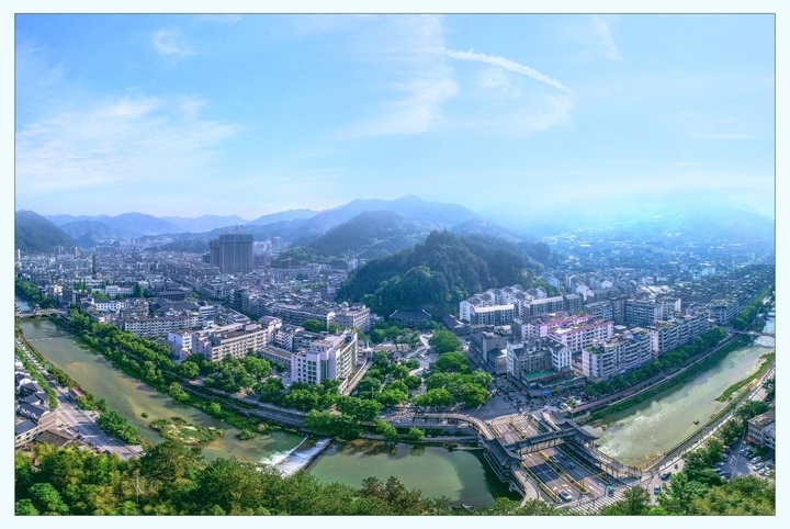 俯瞰景寧縣城。供圖 景寧縣委宣傳部