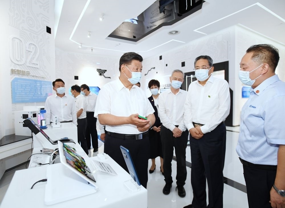 2020年8月19日下午，習(xí)近平總書記在安徽省合肥市參觀安徽創(chuàng)新館，了解安徽省科技創(chuàng)新和新興產(chǎn)業(yè)發(fā)展情況。