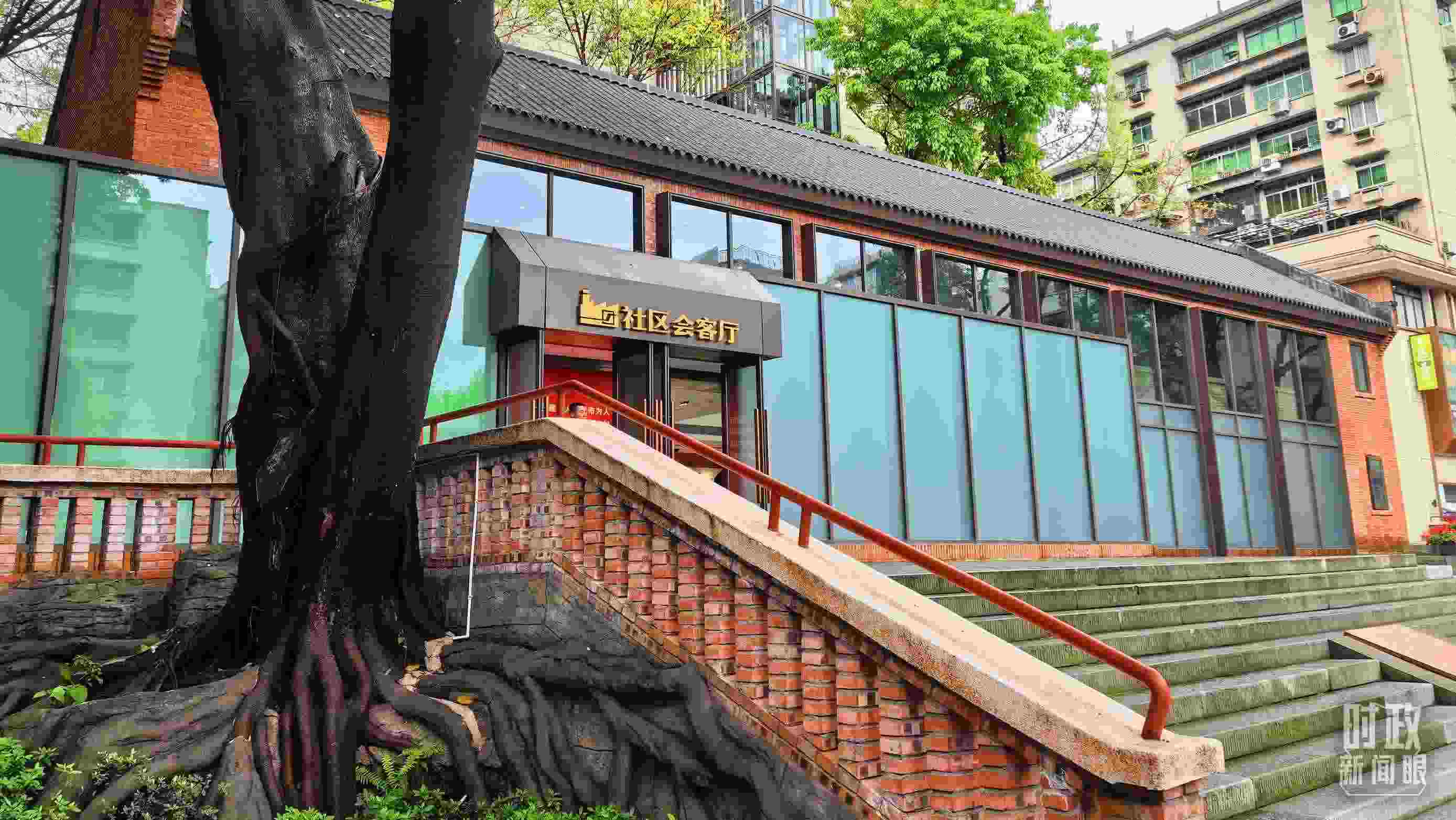 △民主村社區(qū)會(huì)客廳。（總臺(tái)央視記者程鋮拍攝）