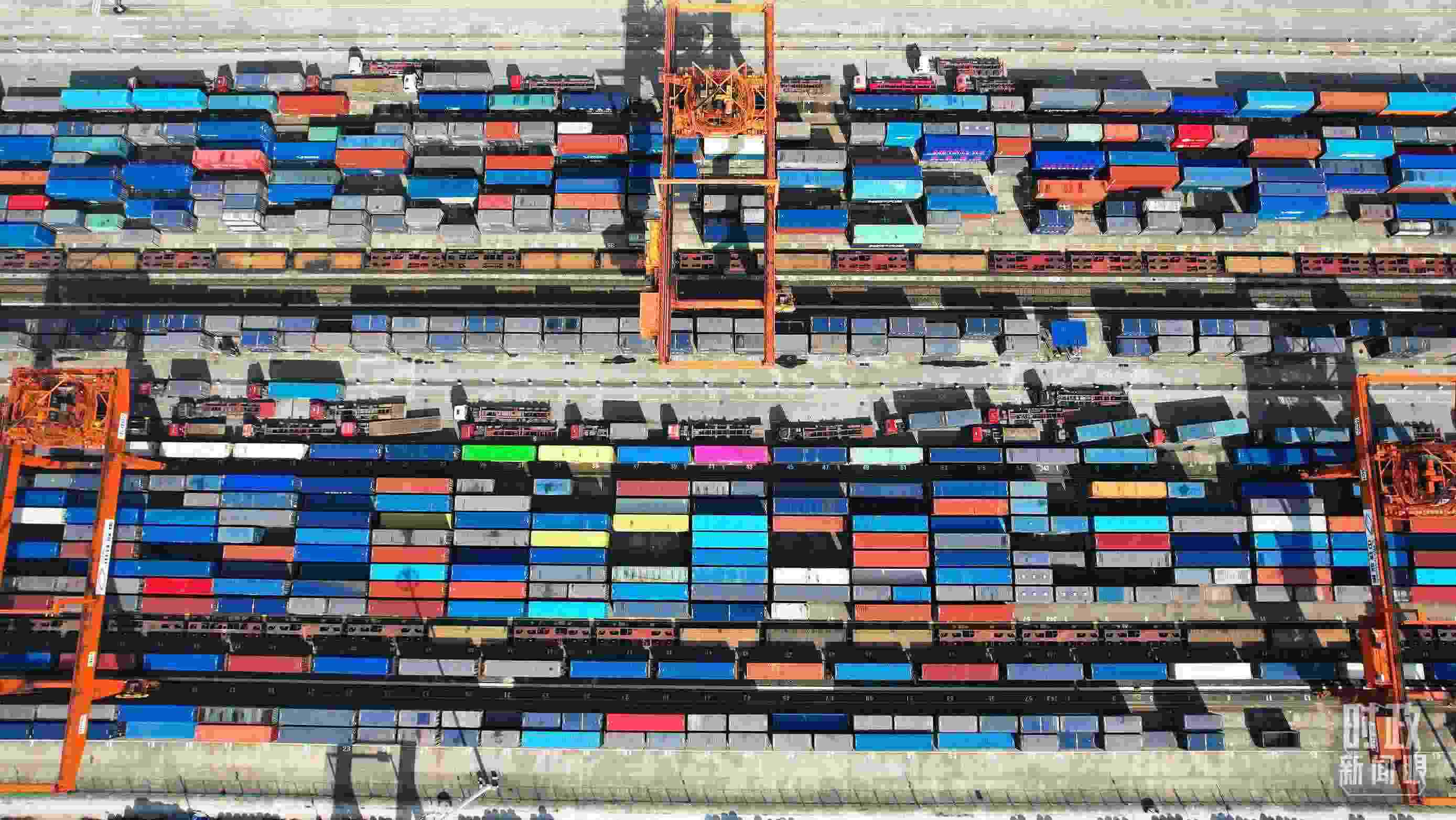 △重慶國(guó)際物流樞紐園區(qū)。（總臺(tái)記者楊洋拍攝）