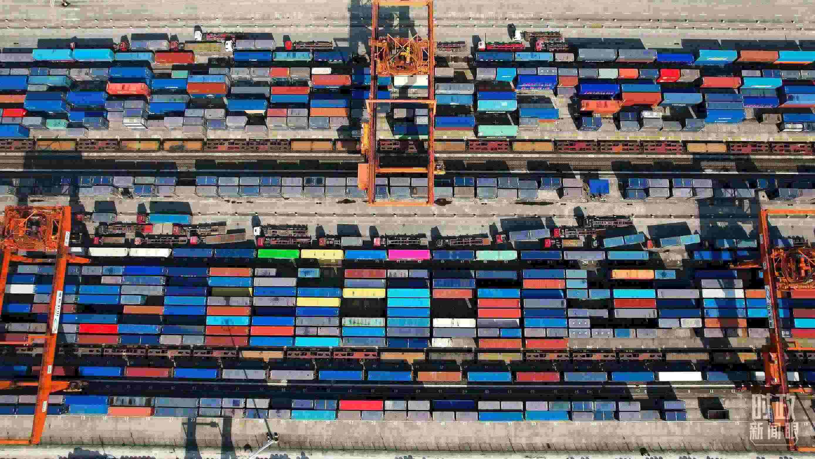 △重慶國(guó)際物流樞紐園區(qū)。（總臺(tái)央視記者范凱拍攝）