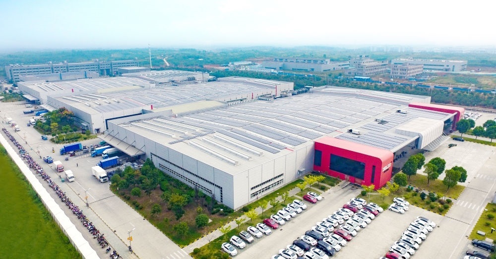 圖為德力西電氣蕪湖工廠（無人機(jī)照片）。（德力西集團(tuán)供圖）