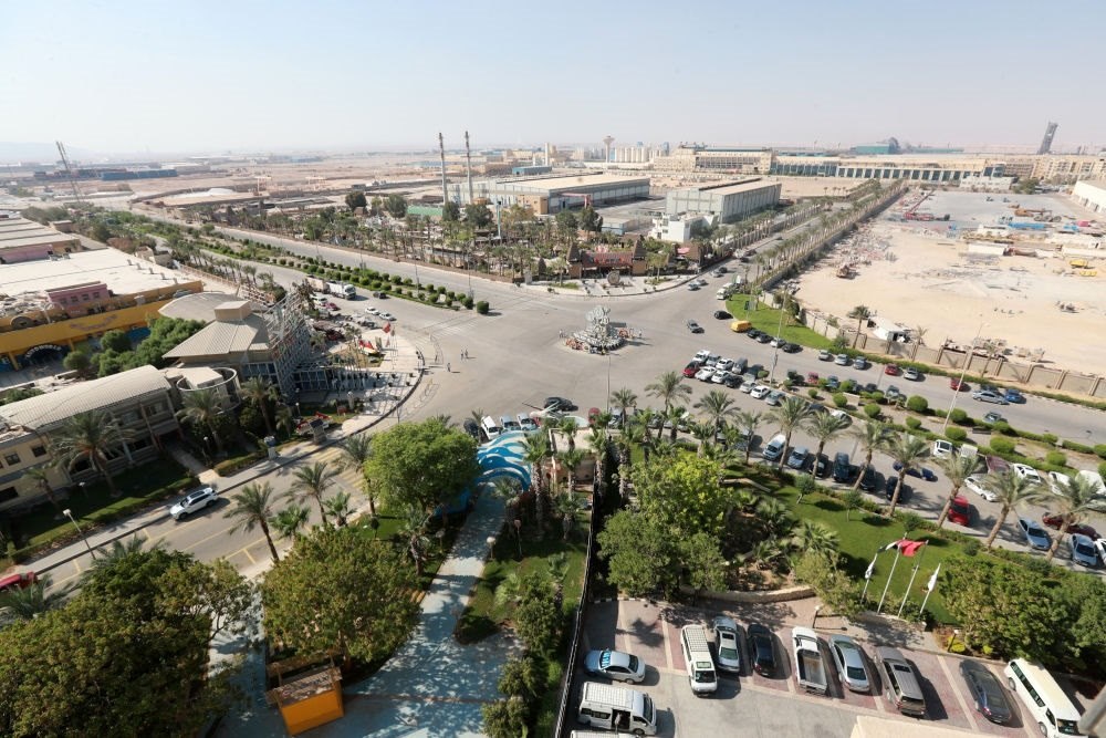 這是2023年8月10日在埃及蘇伊士省拍攝的中埃·泰達(dá)蘇伊士經(jīng)貿(mào)合作區(qū)。新華社記者 隋先凱 攝