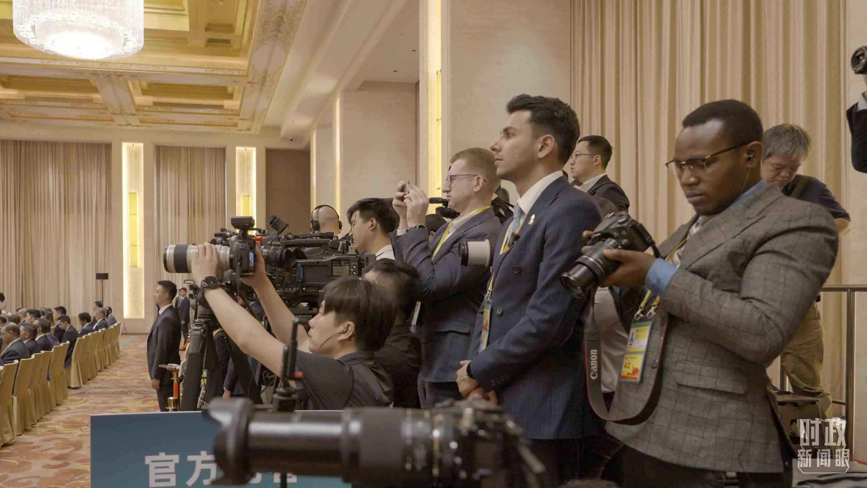 △現場媒體區(qū)。（總臺央視記者彭漢明拍攝）