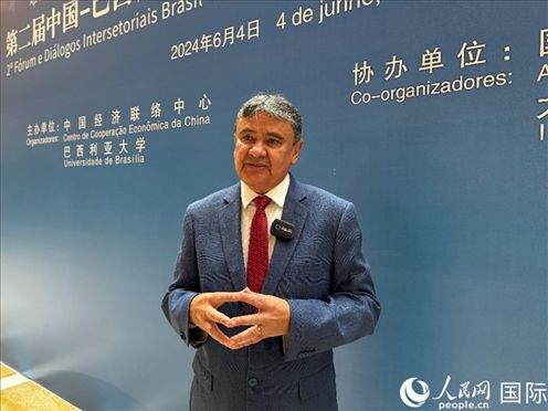 巴西社會發(fā)展部部長迪亞斯。 人民網(wǎng)記者 張榮攝