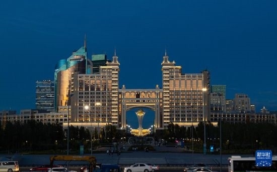 這是7月1日拍攝的哈薩克斯坦首都阿斯塔納街景。新華社記者 白雪騏 攝