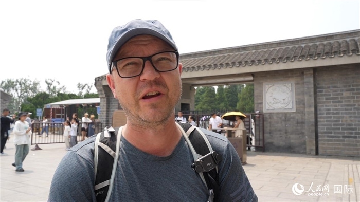 圖為德國籍游客安德烈亞斯·西伯特。人民網(wǎng)記者 吳超嵐攝