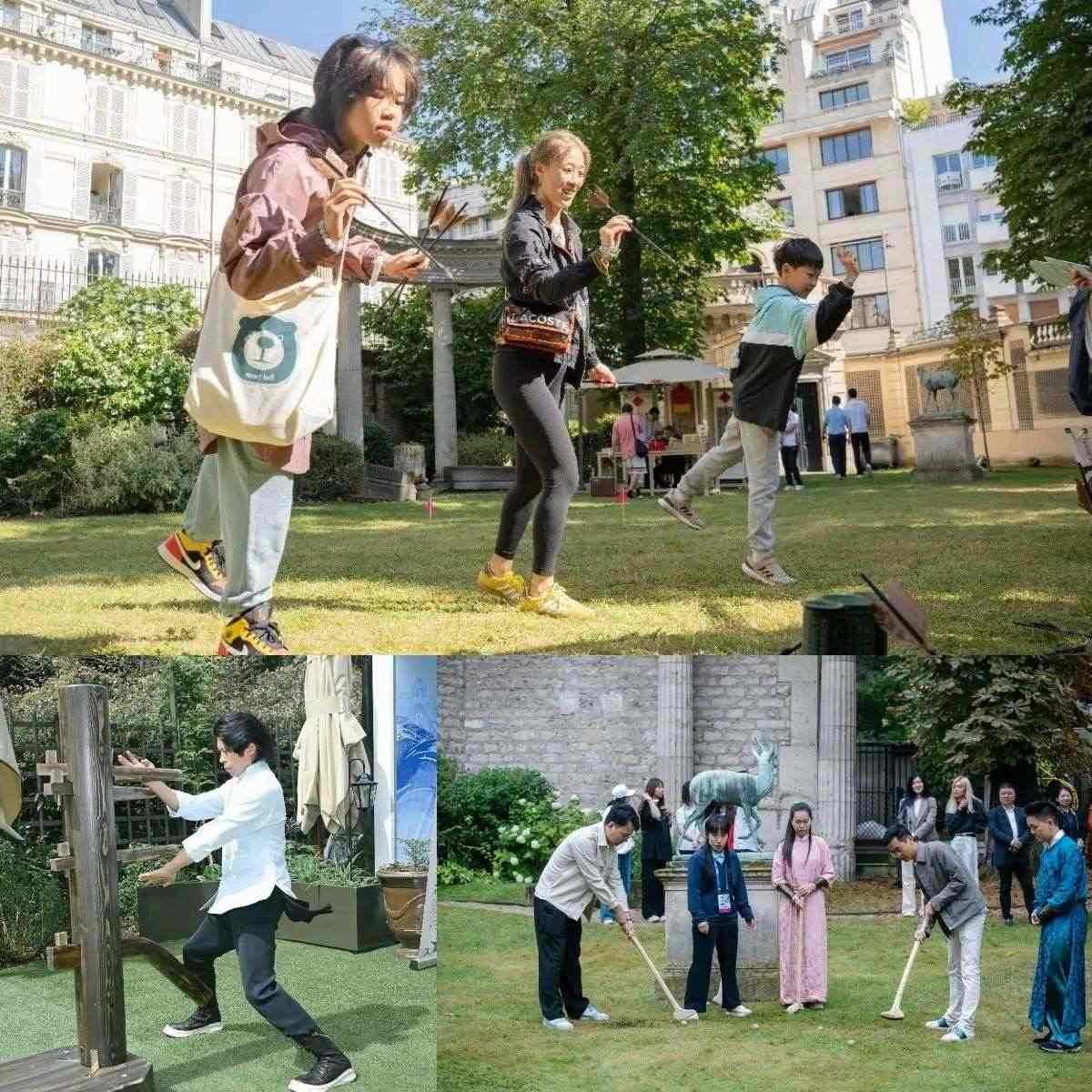 中國(guó)傳統(tǒng)體育項(xiàng)目互動(dòng)體驗(yàn)區(qū)樂(lè)趣橫生?！爸袊?guó)之家”供圖