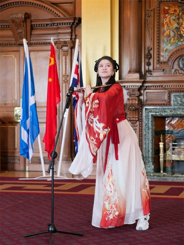 《長城魂》在愛丁堡市政廳演出。主辦方供圖