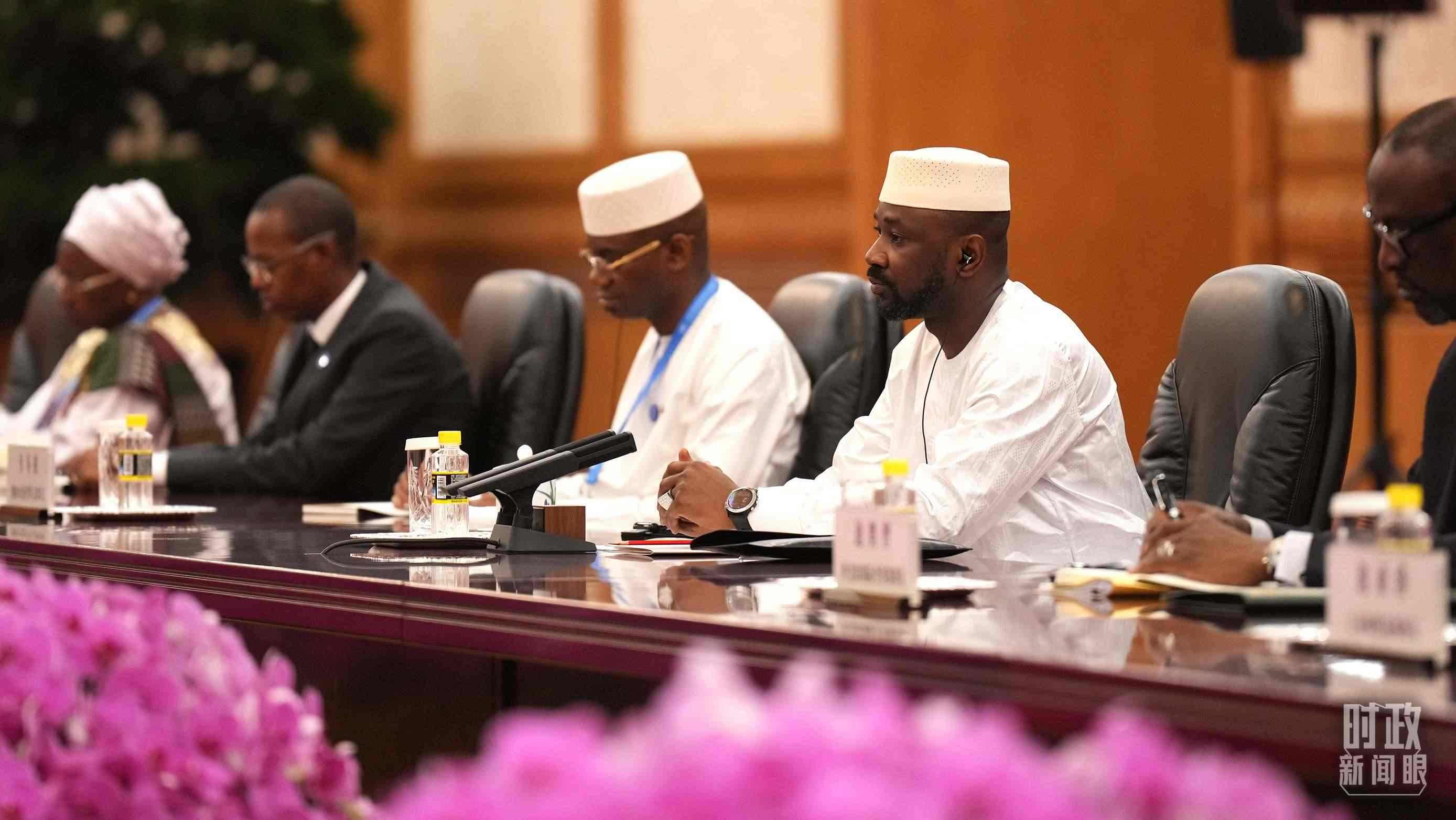 △馬里總統(tǒng)戈伊塔。（總臺(tái)記者李晉拍攝）