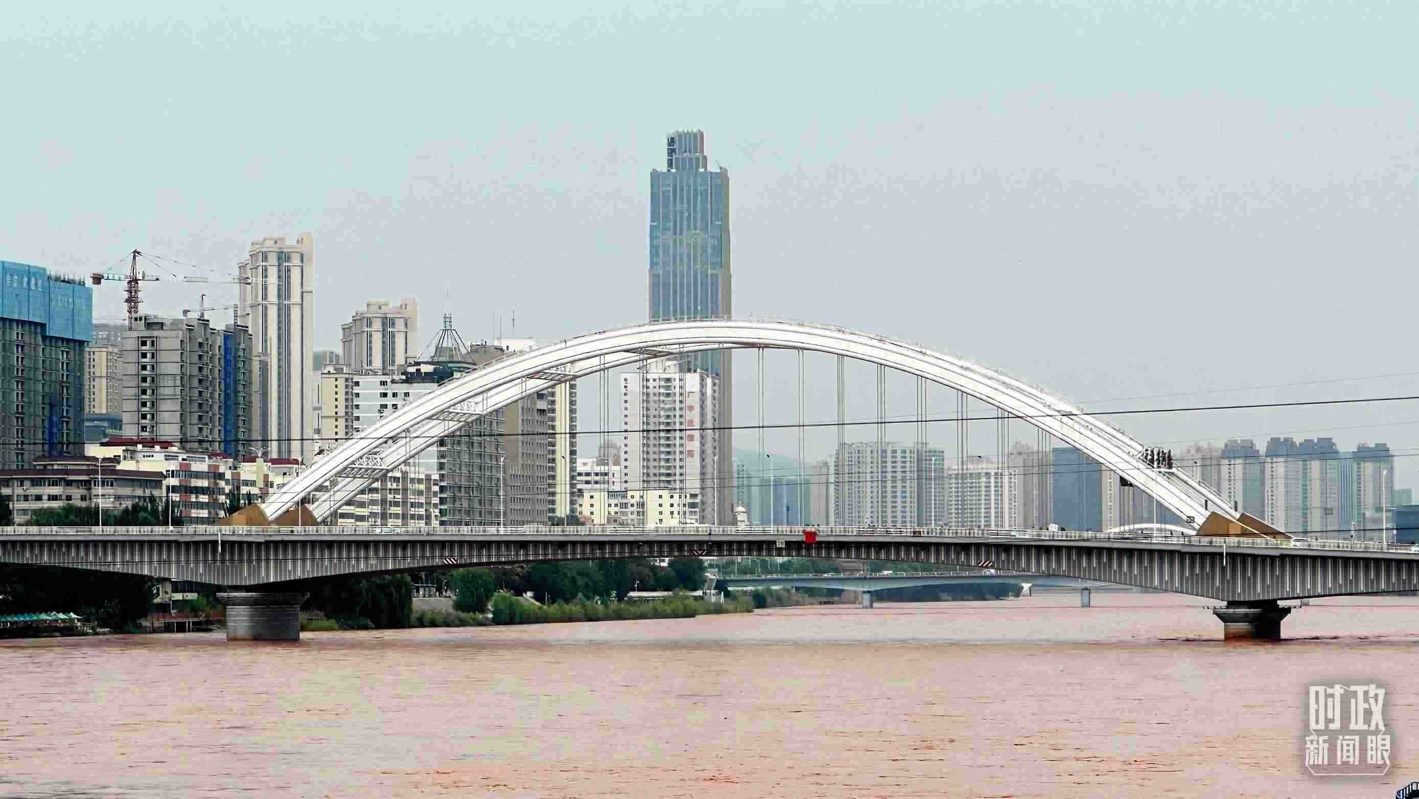 △黃河蘭州段。（總臺央視記者范一鳴拍攝）