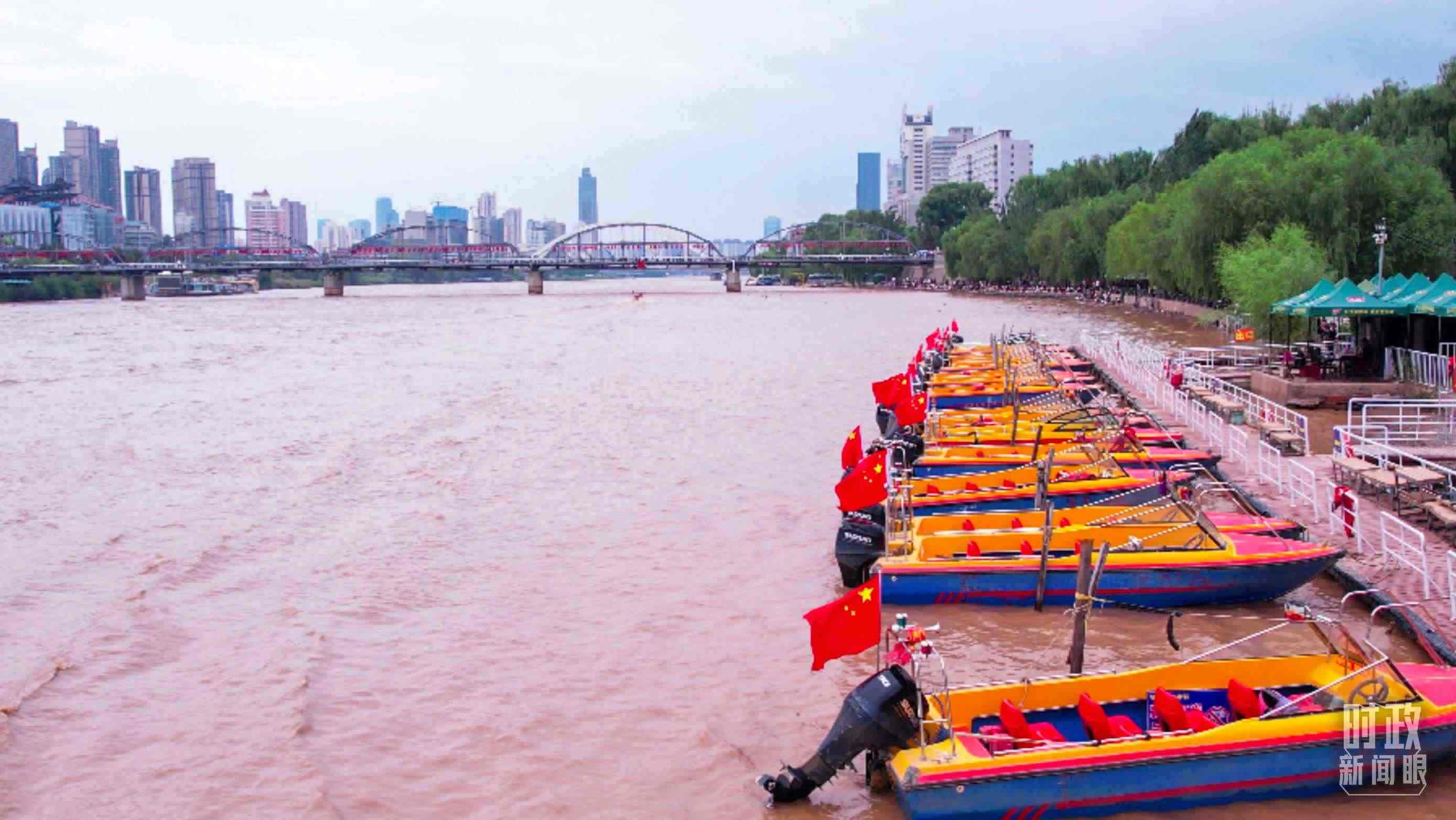 △黃河蘭州段。（總臺記者張吉瑞拍攝）