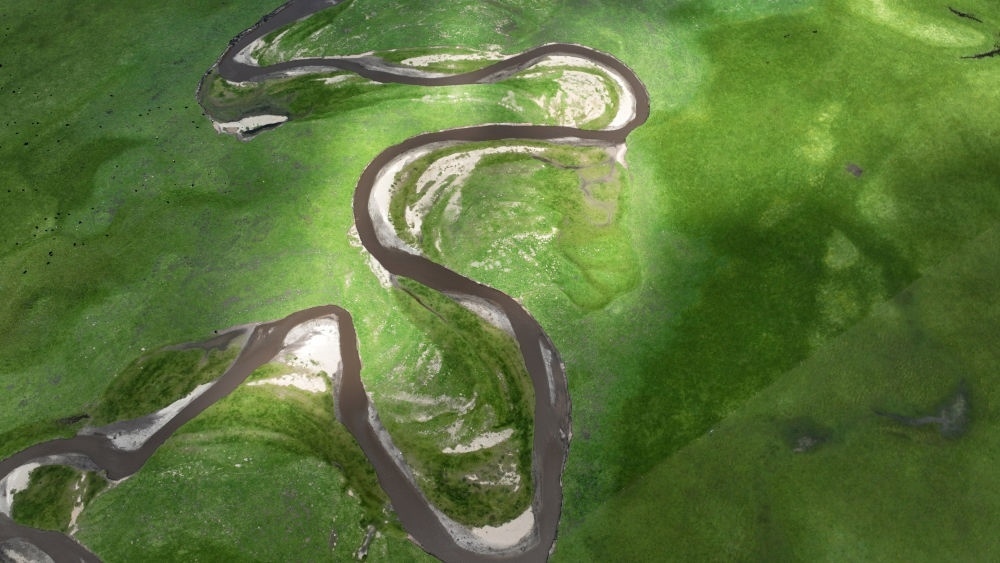 2023年7月6日在甘肅省甘南藏族自治州瑪曲縣拍攝的阿萬倉濕地景色（無人機照片）?，斍鷿竦卣嫉?62萬畝，是黃河上游重要的水源涵養(yǎng)區(qū)和生態(tài)功能區(qū)，被譽為“黃河之腎”。