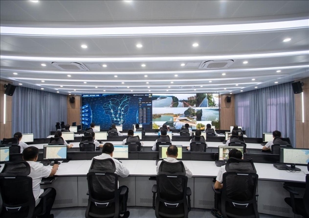 位山灌區(qū)智慧調度中心 。受訪者供圖